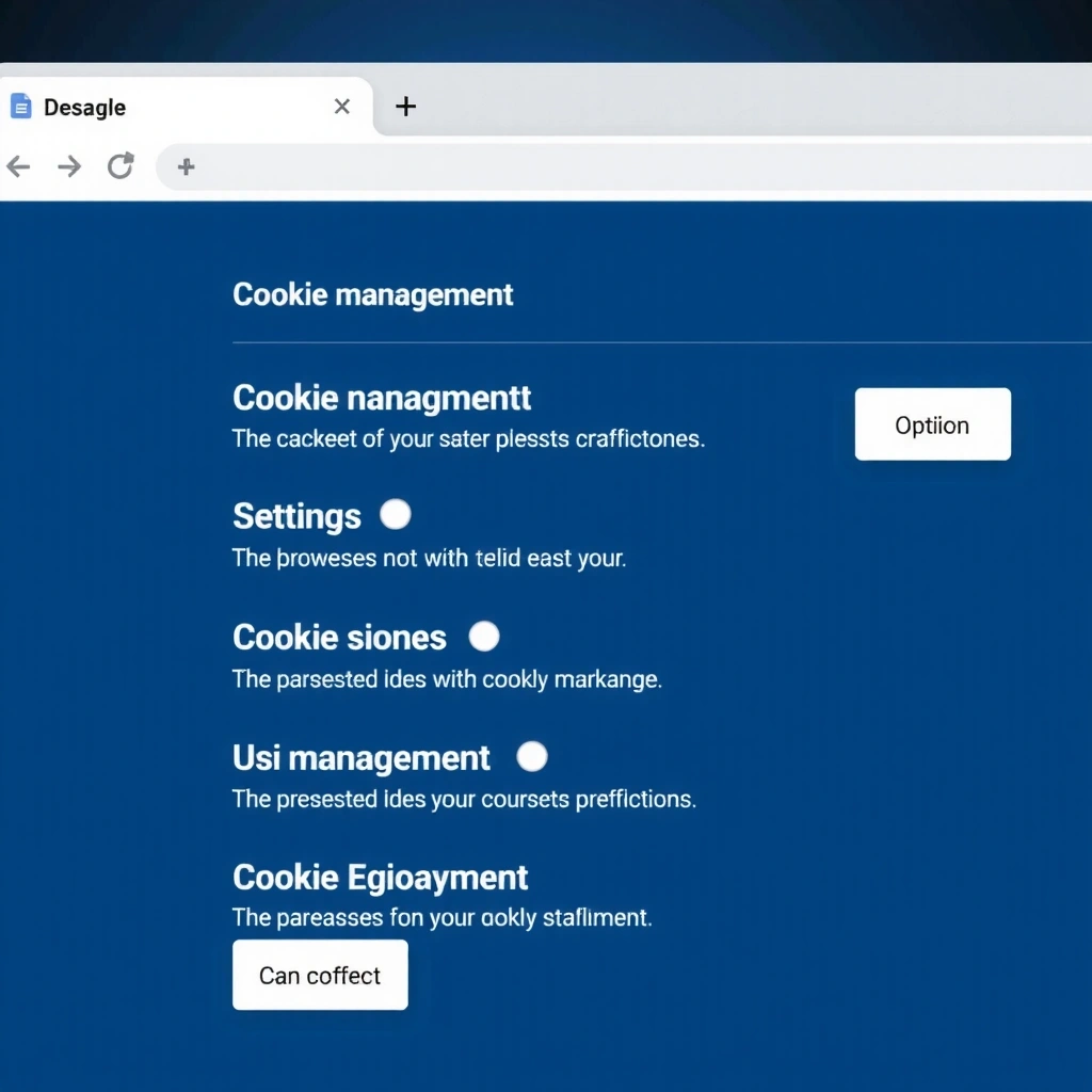 Gestión de cookies en navegador